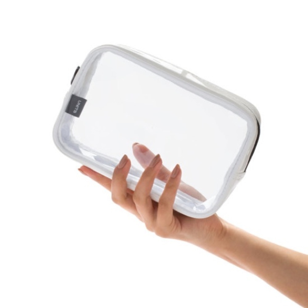 UNITS Unit 802 Small PVC Clear White Black Beauty Makeup Cosmetic Bag (New) - Picture 6 of 8